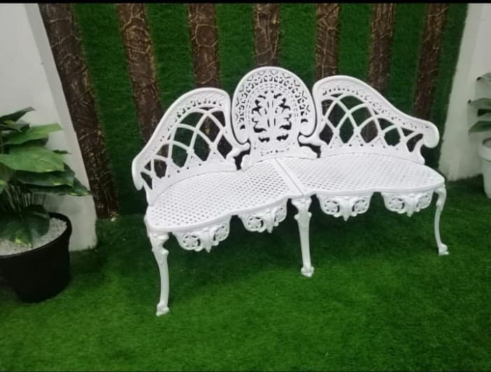 Victorian White Bench