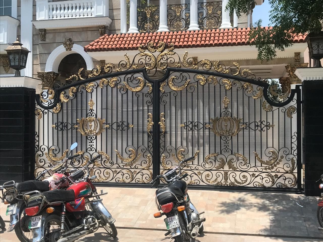 Exquisite Golden Ornate Gate