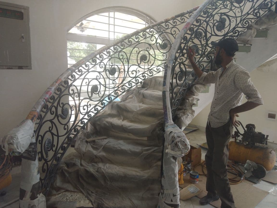 Luxury Curved Stair Railings